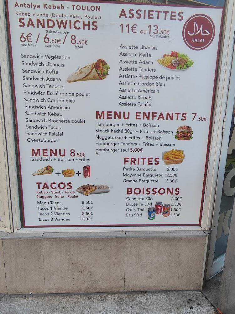 Antalya kebab toulon - Menu Image 1